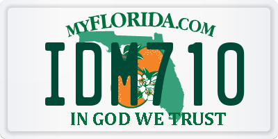 FL license plate IDM710