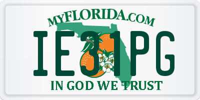 FL license plate IE31PG