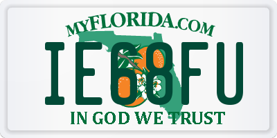 FL license plate IE68FU