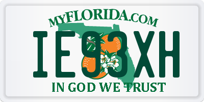 FL license plate IE93XH