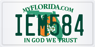 FL license plate IEM584