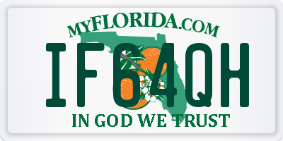 FL license plate IF64QH