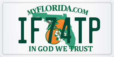 FL license plate IF74TP