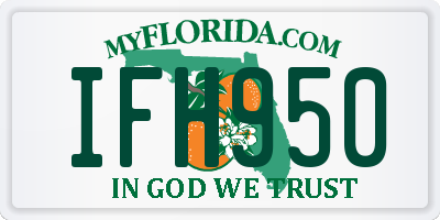 FL license plate IFH950