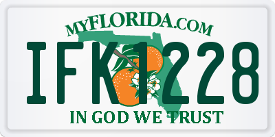 FL license plate IFK1228