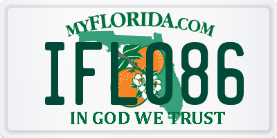 FL license plate IFL086