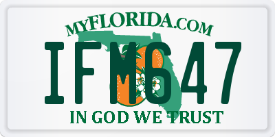 FL license plate IFM647