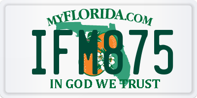 FL license plate IFM875