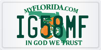 FL license plate IG58MF