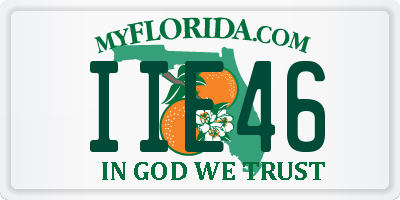 FL license plate IIE46