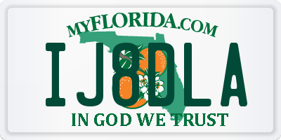 FL license plate IJ8DLA