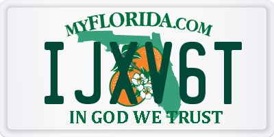 FL license plate IJXV6T