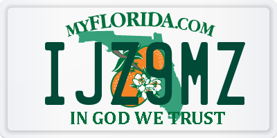 FL license plate IJZ9MZ