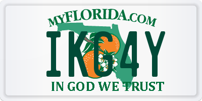 FL license plate IKG4Y