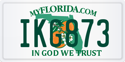 FL license plate IKG873