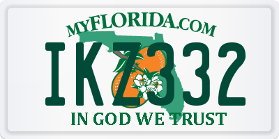 FL license plate IKZ332