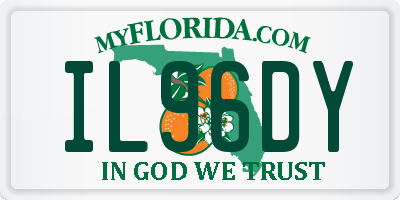 FL license plate IL96DY