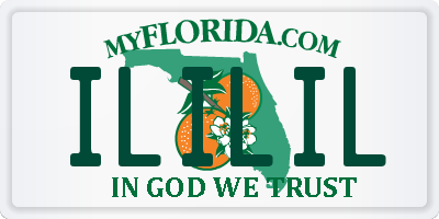 FL license plate ILILIL