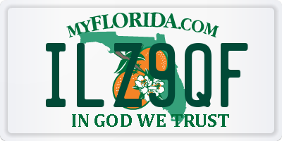 FL license plate ILZ9QF