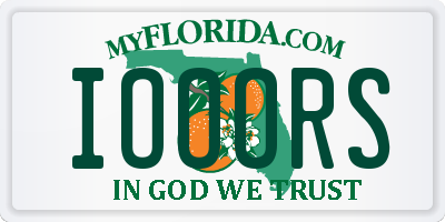 FL license plate IOOORS