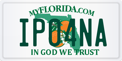 FL license plate IP04NA