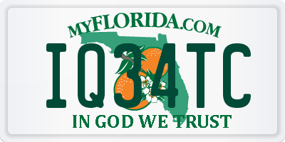 FL license plate IQ34TC