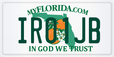 FL license plate IR01JB