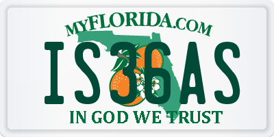 FL license plate IS36AS