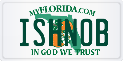 FL license plate ISHN0B