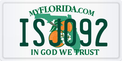 FL license plate ISJ092