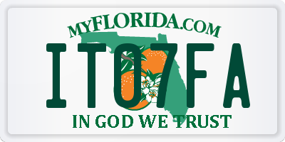 FL license plate IT07FA