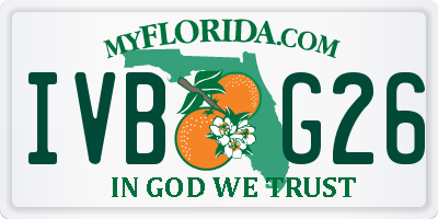 FL license plate IVBG26