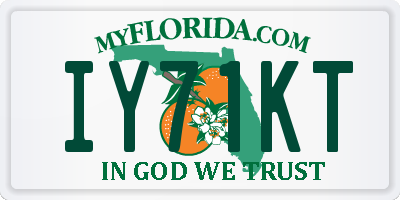 FL license plate IY71KT