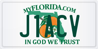 FL license plate J1ACV