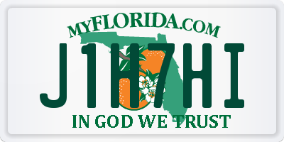 FL license plate J1H7HI