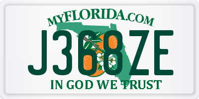 FL license plate J368ZE