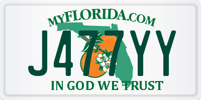 FL license plate J477YY