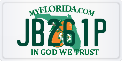 FL license plate JB261P