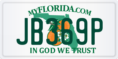 FL license plate JB369P