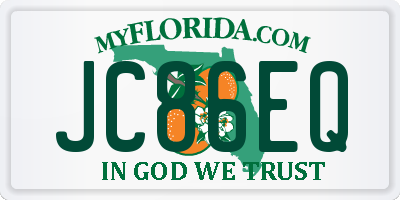 FL license plate JC86EQ