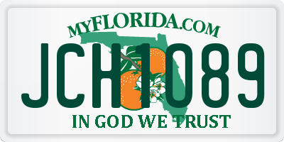 FL license plate JCH1O89