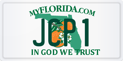 FL license plate JCP1