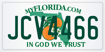 FL license plate JCV4466