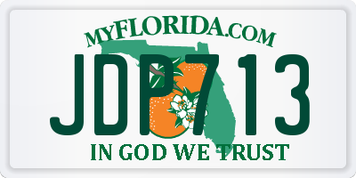 FL license plate JDP713