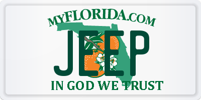 FL license plate JEEP