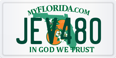 FL license plate JEV480