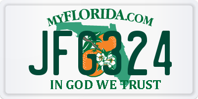 FL license plate JFG324