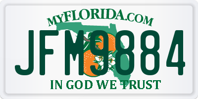 FL license plate JFM9884