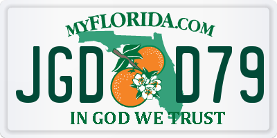FL license plate JGDD79
