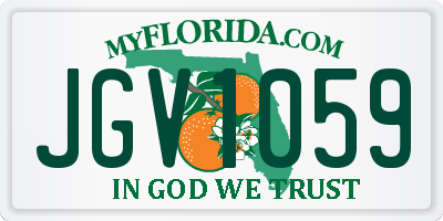 FL license plate JGV1059